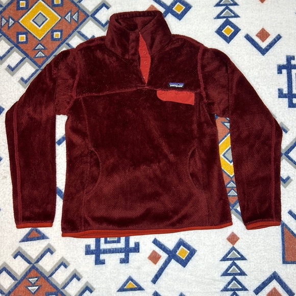 Women Patagonia ReTool Red Polartec Fleece - Picture 1 of 9